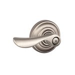 Schlage F40CHP/AND Champagne Privacy Leverset with Andover Decorative Rosette