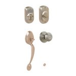 Schlage FE365 PLY/GEO Plymouth Electronic Single Cylinder Handleset with Georgian Knob