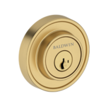 Baldwin SC.RRD.SMC Reserve Recessed Round Square Single Cylinder Deadbolt with SmartKey C Keyway Cylinder