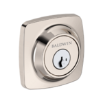 Baldwin SC.SSD.SMC Reserve Soft Square Single Cylinder Deadbolt with SmartKey C Keyway Cylinder