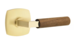 Emtek L-Square Dark Marble 5306 Select Brass Full Dummy Leverset with Urban Modern Rosette product