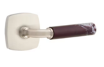 Emtek R-Bar Rosso Levanto Marble 5306 Select Brass Full Dummy Leverset with Urban Modern Rosette product