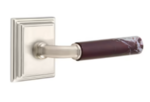 Emtek R-Bar Rosso Levanto Marble 8561 SD Select Brass Single Dummy Lever with Wilshire Rosette for Left Handed Doors product