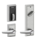 Schlage Electronic FE410FADD512JAZ Control Smart Interconnected Lock UL Listed with Addison Trim and Jazz Lever with 5-1/2 Inch Bore Spacing