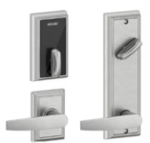 Schlage Electronic FE410FADD512JUP Control Smart Interconnected Lock UL Listed with Addison Trim and Jupiter Lever with 5-1/2 Inch Bore Spacing
