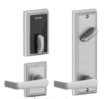 Schlage Electronic FE410FADD512SAT Control Smart Interconnected Lock UL Listed with Addison Trim and Saturn Lever with 5-1/2 Inch Bore Spacing