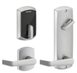 Schlage Electronic FE410FGRW512SAT Control Smart Interconnected Lock UL Listed with Greenwich Trim and Saturn Lever with 5-1/2 Inch Bore Spacing