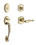 Baldwin SCCOLxDECLTAR Reserve Columbus Single Cylinder Handleset with Decorative Lever and Traditional Arch Rosette for Left Handed Doors