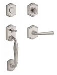 Baldwin FDWESxFEDLTAR Reserve Westcliff Full Dummy Handleset with Federal Lever and Traditional Arch Rosette for Left Handed Doors