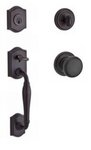 Baldwin SCWESxROUTRR Reserve Westcliff Single Cylinder Handleset with Round Knob and Traditional Round Rosette