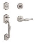 Baldwin SCWESxDECLTRR Reserve Westcliff Single Cylinder Handleset with Decorative Lever and Traditional Round Rosette for Left Handed Doors