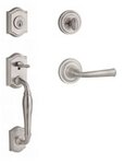Baldwin SCWESxFEDLTRR Reserve Westcliff Single Cylinder Handleset with Federal Lever and Traditional Round Rosette for Left Handed Doors