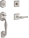 Baldwin SCWESxDECLTSR Reserve Westcliff Single Cylinder Handleset with Decorative Lever and Traditional Square Rosette for Left Handed Doors