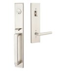 Emtek 4819 Lausanne Full Length Single Cylinder Handleset with Stuttgart Lever for Right Handed Doors