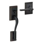 Schlage FE285 ADD/LATxADD Addison Lower Handleset with Latitude Lever and Addison Decorative Rosette