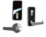 Dormakaba Saffire Electronic LX-I Interconnect RFID Lockset with Troy Lever - Left Handed for 5-1/2 Inch Center-to-Center Door Prep