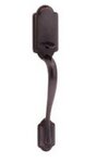 Kwikset 815ANTNLLH Passage Arlington Handleset with Tustin Interior Trim No Deadbolt for Left Handed Doors