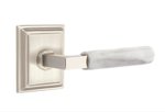 Emtek White Marble 50 SD Select Brass Single Dummy Lever