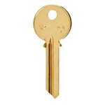 Ilco Y2BR Taylor Yale Y2 Key Blank Brass Finish *MUST BE PURCHASED IN MULTIPLES OF 50*