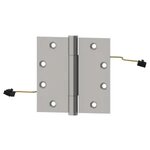 Hager AB700412 ETW4 4-1/2" x 4-1/2" Full Mortise Standard Weight Concealed Anti Friction Bearing Three Knuckle 4 Wire Electric Hinge * Not Returnable *