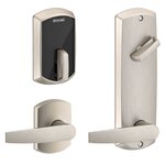 Schlage Electronic FE410FGRW512JUP Control Smart Interconnected Lock UL Listed with Greenwich Trim and Jupiter Lever with 5-1/2 Inch Bore Spacing