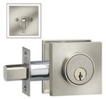 Omnia SQRDDBA Square Auxiliary Deadbolt From the Prodigy Collection
