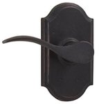 Weslock 7105 RH Carlow Molten Bronze Collection Single Dummy Lever with Premiere Rosette for Right Handed Doors